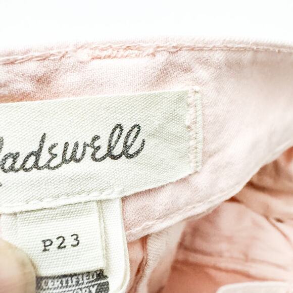 Madewell Pink Cargo Carpenter Utility Straight Leg Denim Jean Pants Size 23 P - Picture 6 of 7